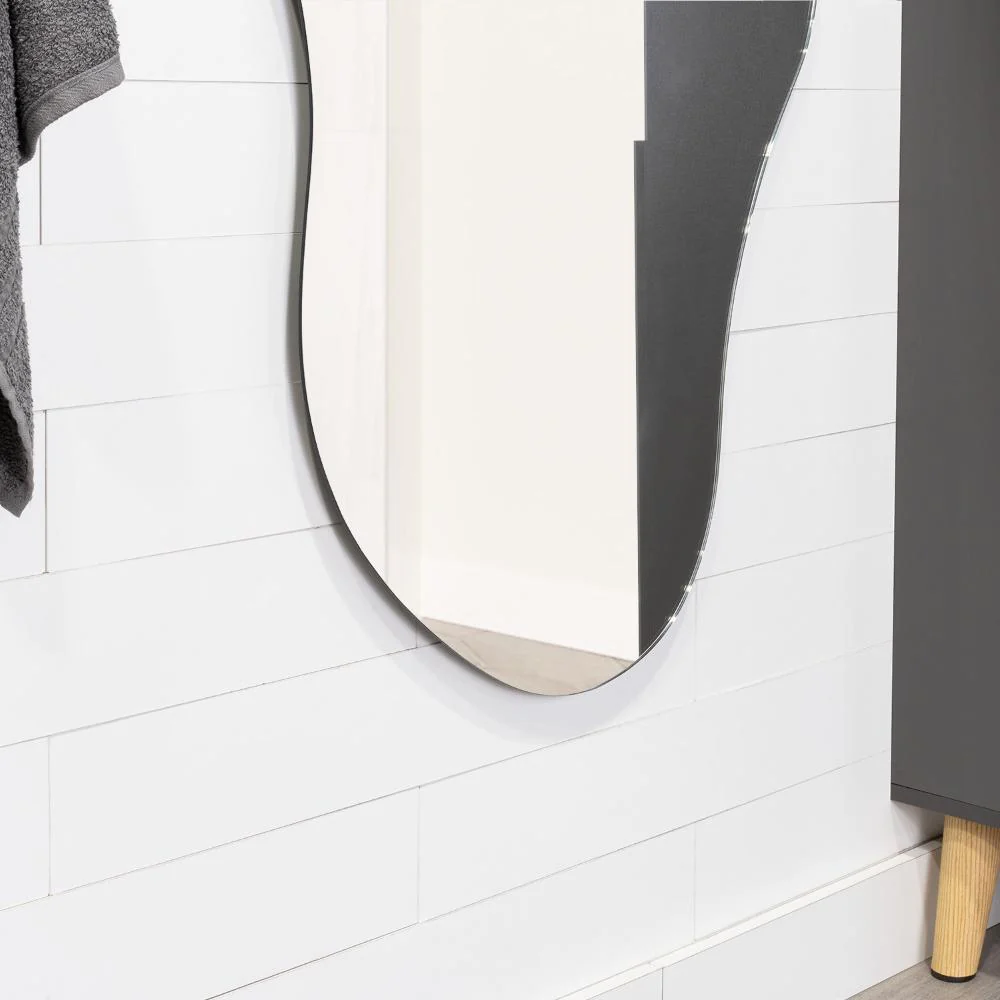 Espejo Irregular Aries, Gris, Diseño Moderno - Imagen 9