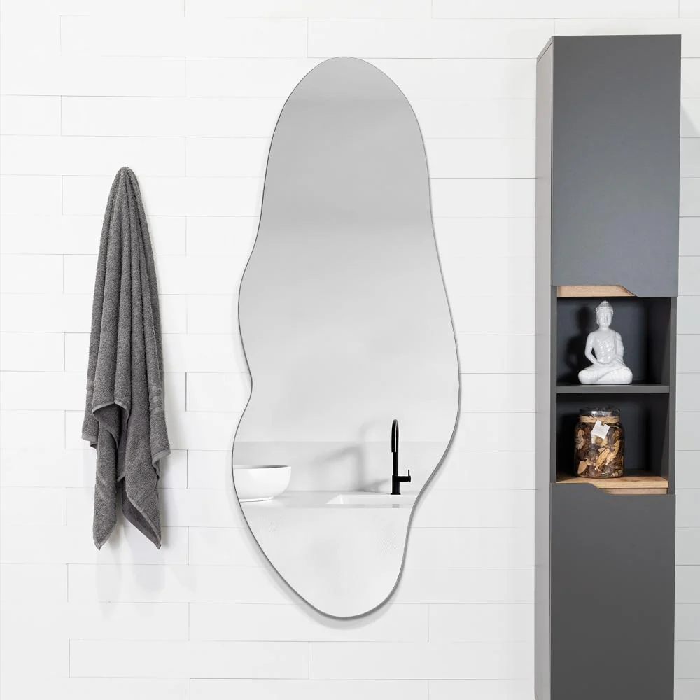 Espejo Irregular Blue, Gris, Diseño Moderno - Imagen 3