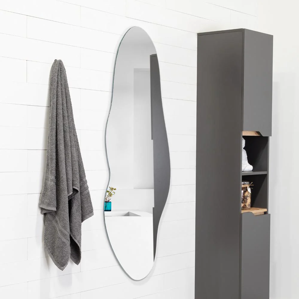 Espejo Irregular Blue, Gris, Diseño Moderno - Imagen 4