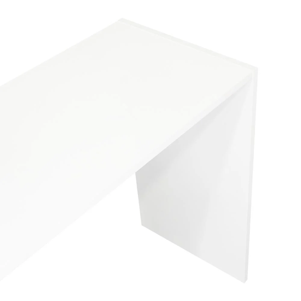 Escritorio Estelar Plus, Café Claro y Blanco, cuenta con tres entrepaños laterales - Imagen 9