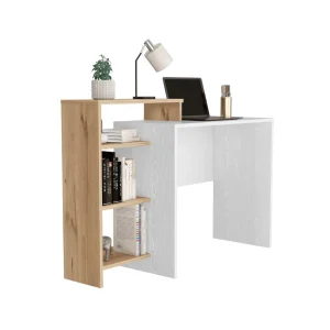 Escritorio Estelar Plus, Café Claro y Blanco, Madera RH