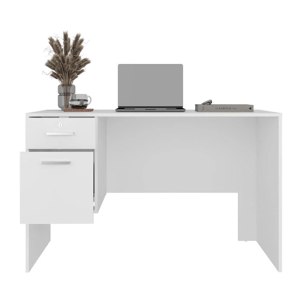 Escritorio Mellier, Blanco Duqueza, con Amplia Superficie de Trabajo ZF - Imagen 2