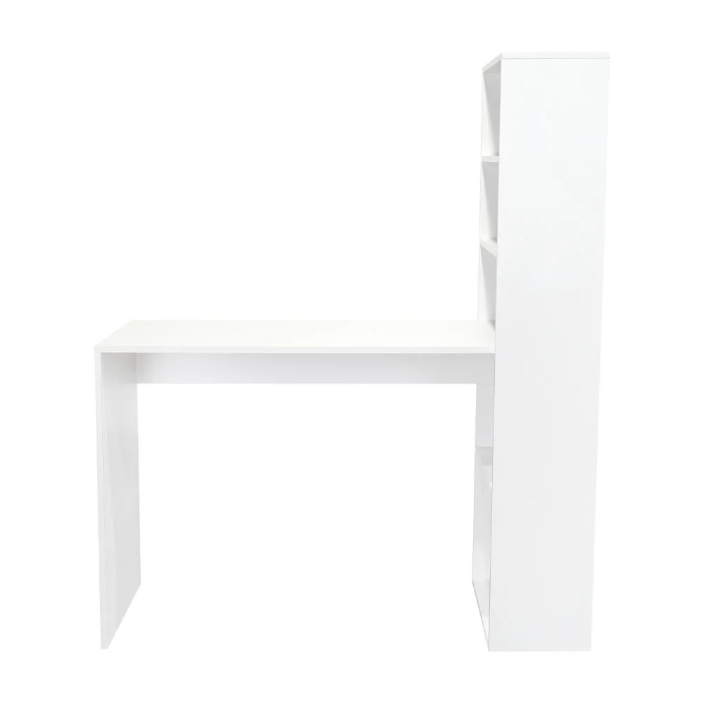 Escritorio Alma, Blanco, con Amplia Superficie y Dos Entrepaños - Imagen 5