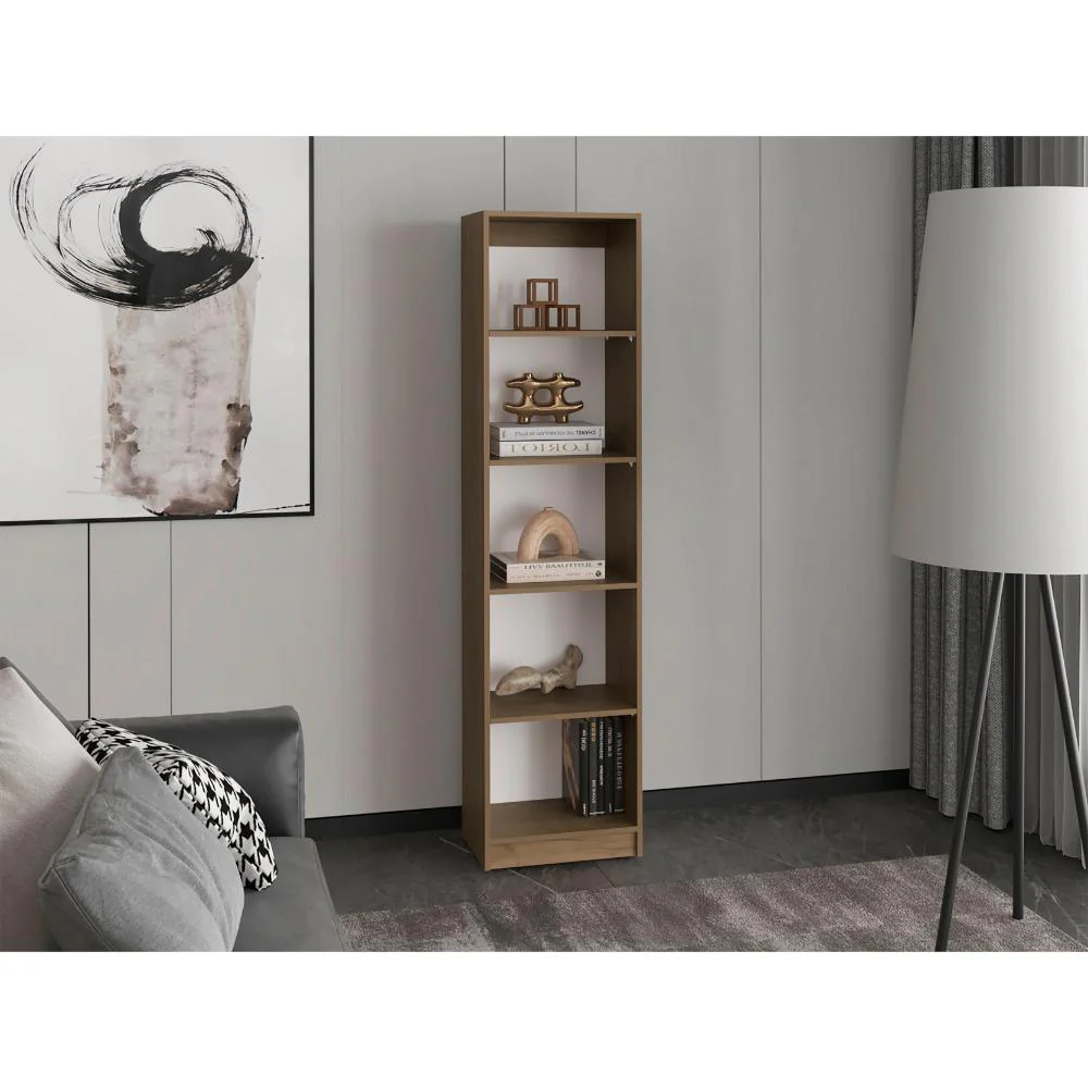 Biblioteca Home Eco, Fresno Europeo, con Cinco Entrepaños ZF - Imagen 3