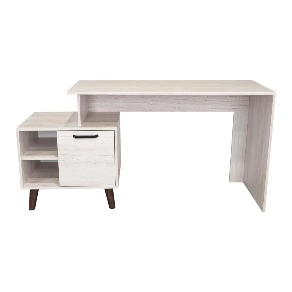 Escritorio Lera, Tivoli, con puerta batiente para almacenar libros - Imagen 9