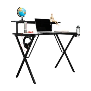 Escritorio Gamer Blanck, Wengue, en tablero 18mm