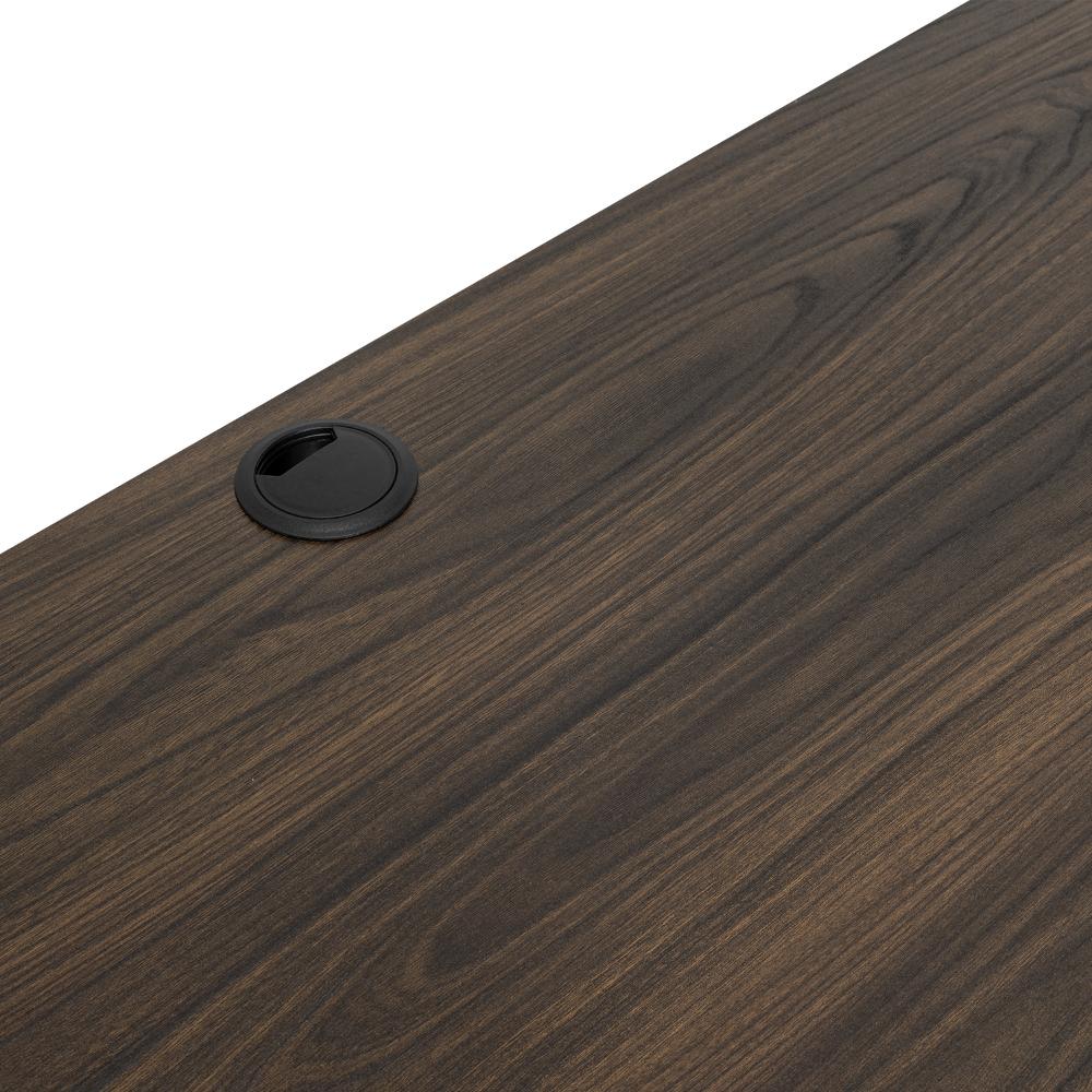 Escritorio Cuera, Nogal Europeo, con pasacables para articulos electronicos - Imagen 6