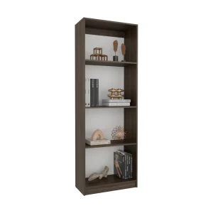 Biblioteca Home, Milan y Blanco Duqueza, con Cuatro Entrepaños