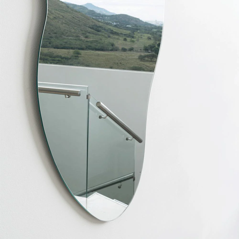 Espejo Irregular Blue, Gris, Diseño Moderno - Imagen 8