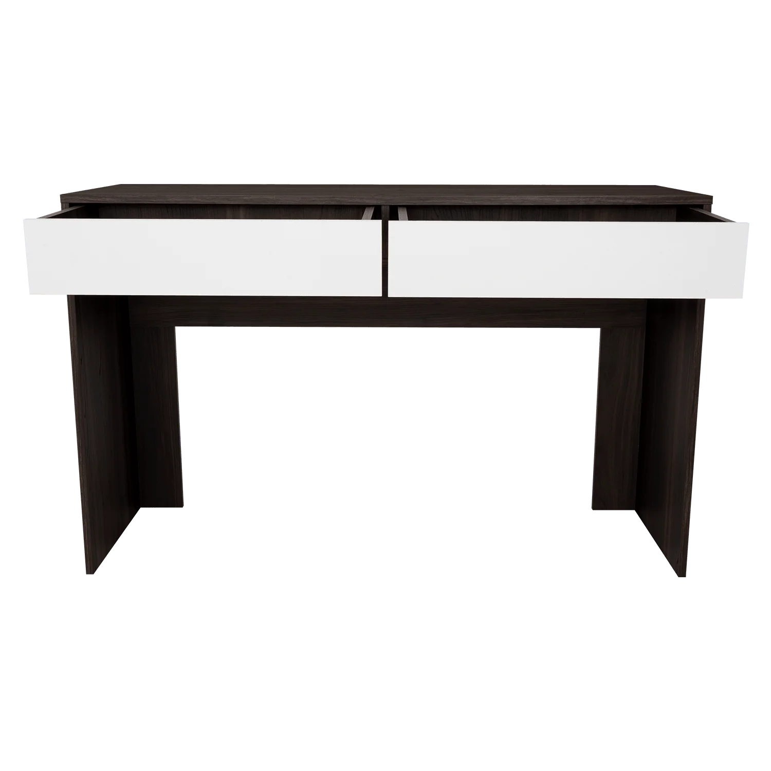 Escritorio Mantis, Nogal y Blanco, con Dos Cajones - Imagen 8