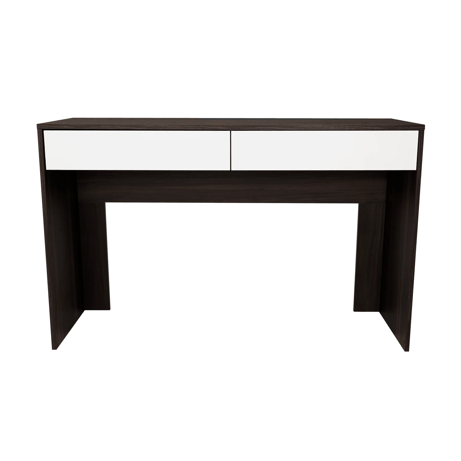 Escritorio Mantis, Nogal y Blanco, con Dos Cajones - Imagen 7