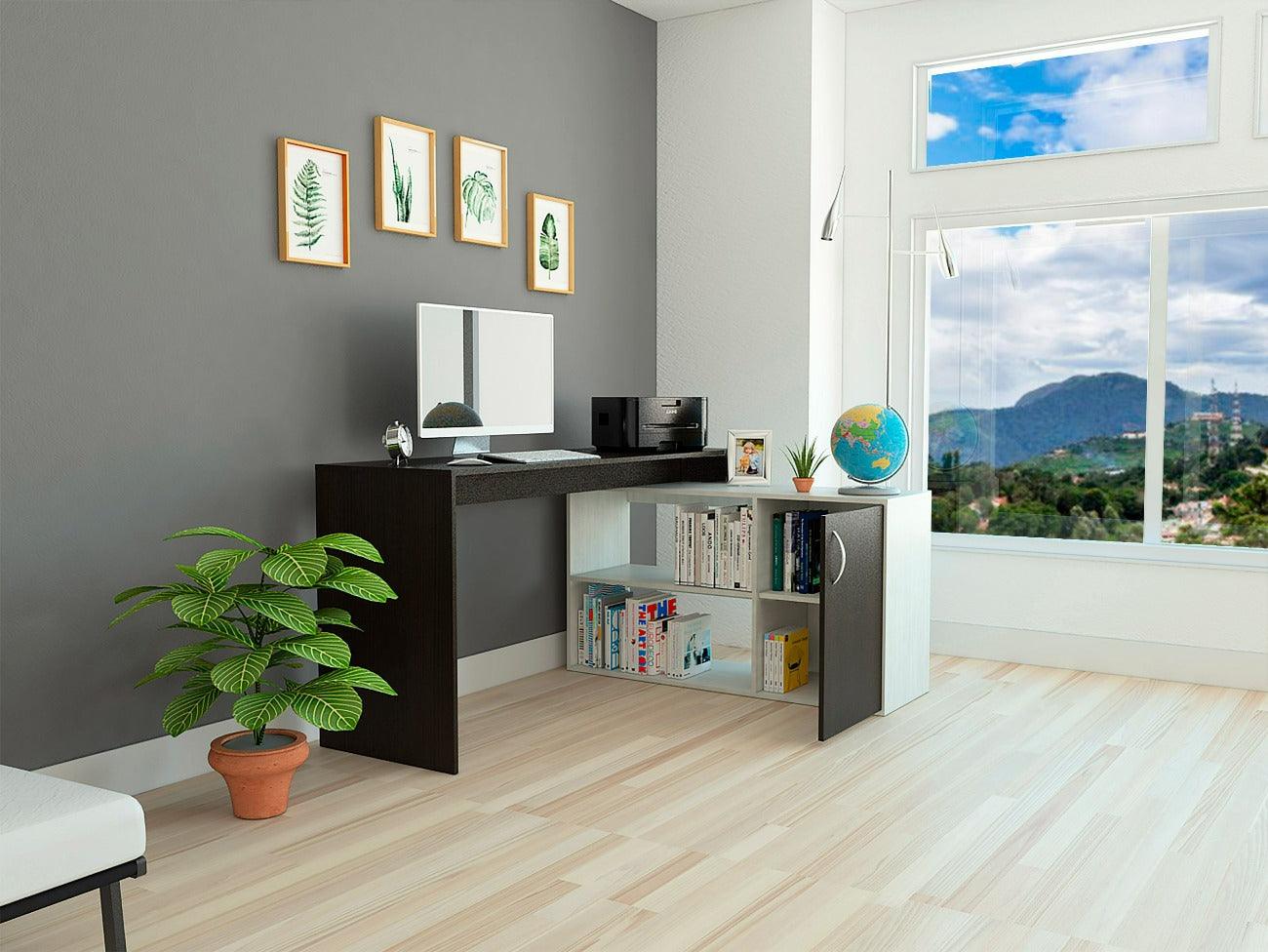 Combo Para Oficina Vegas, Incluye Escritorio y Biblioteca - Imagen 4