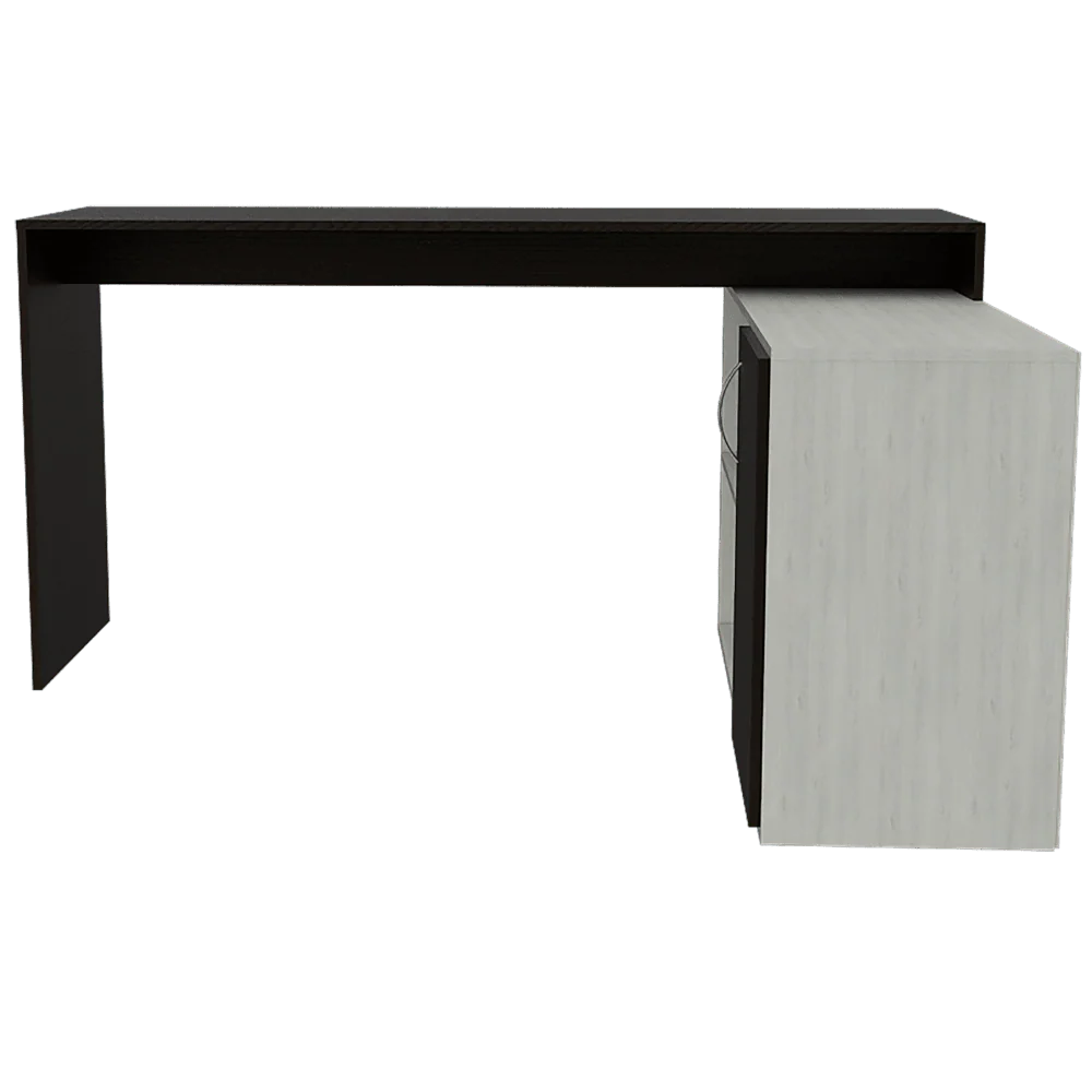 Escritorio En L Axis, Wengue y Blanco Artiko - Imagen 5