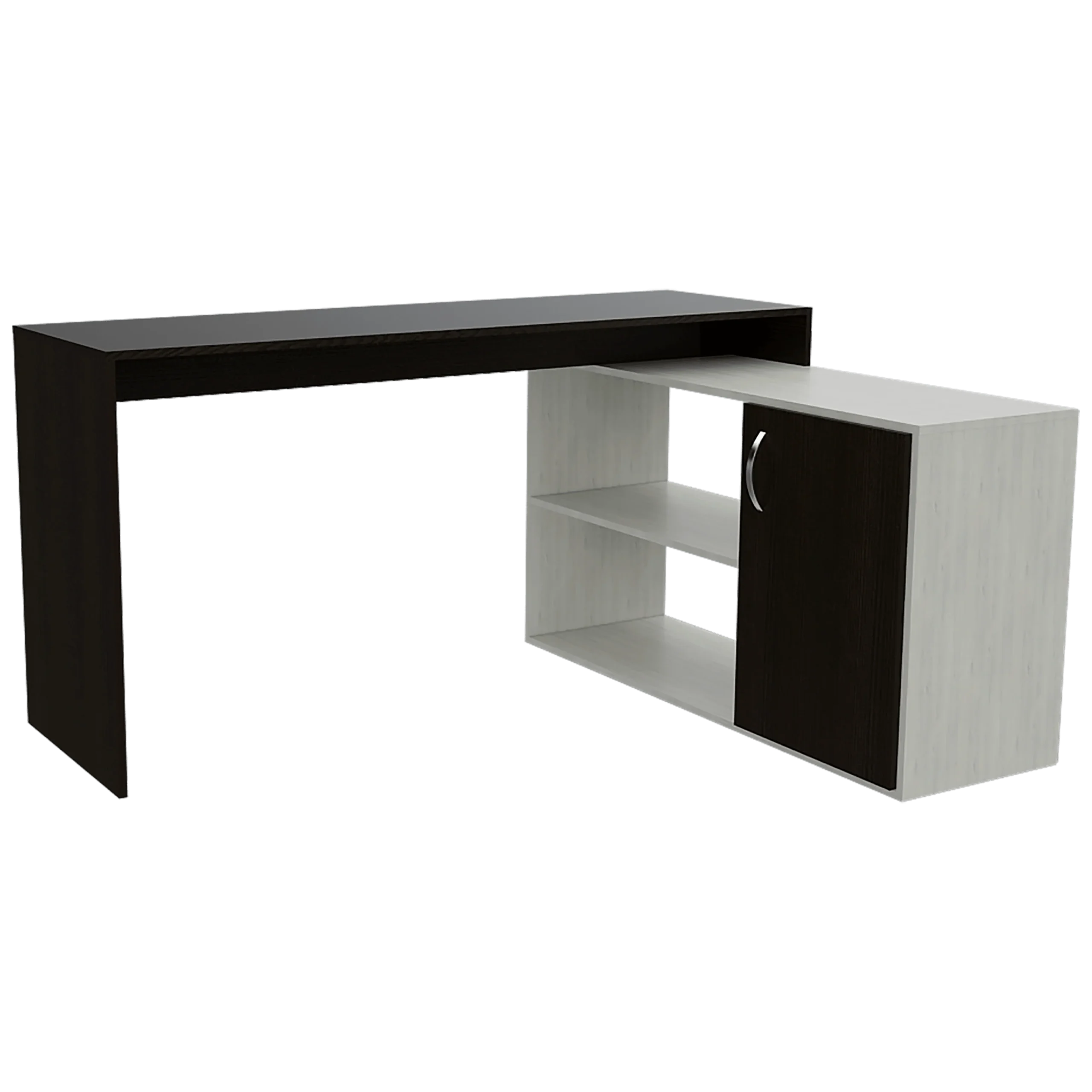 Escritorio En L Axis, Wengue y Blanco Artiko - Imagen 6