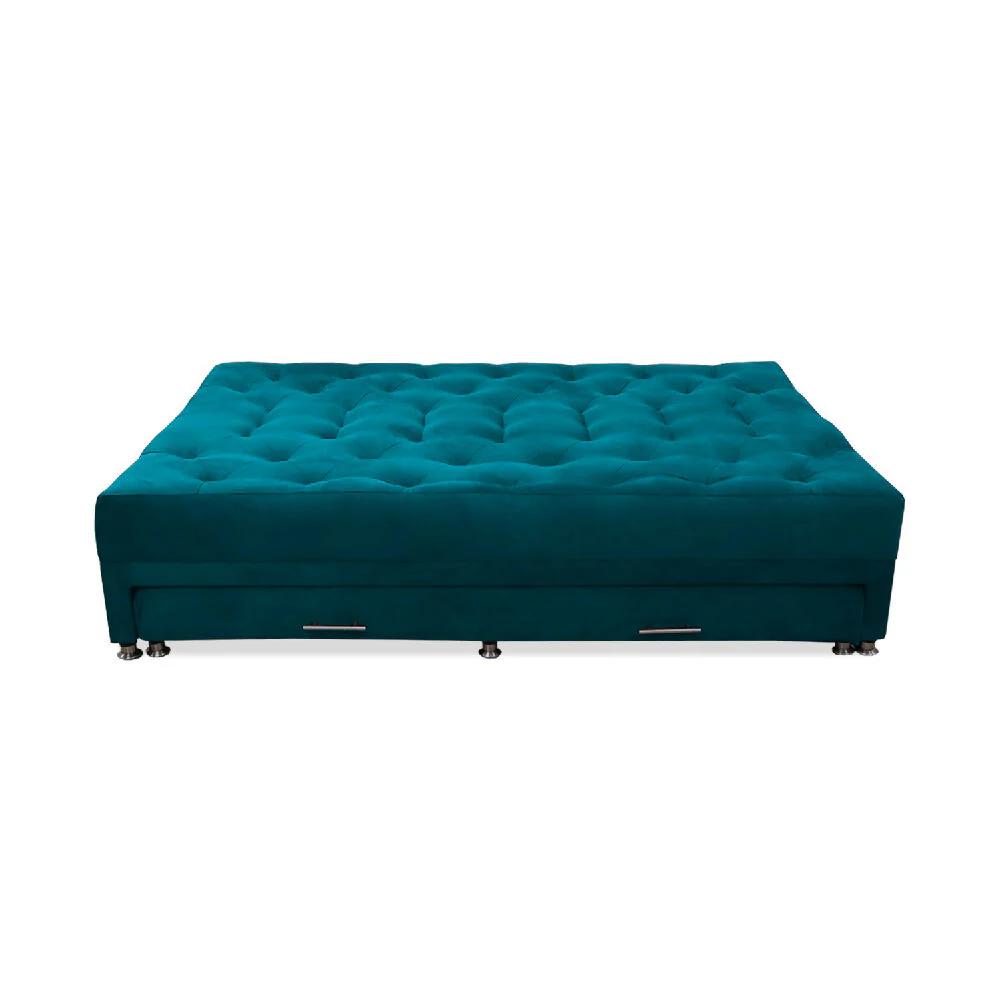 Sofa Cama Rossier Nido Tarima Turquesa Mas Cojines - Imagen 5