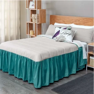 Colcha Dilar, Doble Faz, para cama Doble, con Faldón