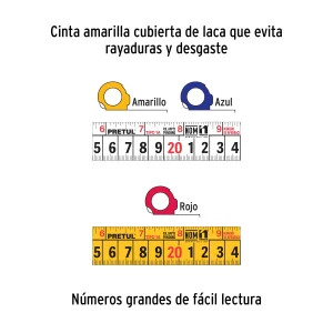 Flexómetro Pretul 8m