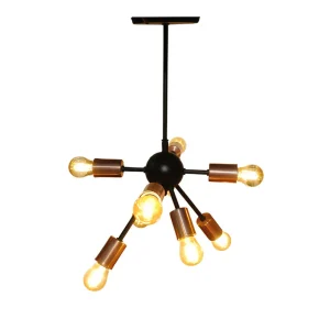 Lámpara Colgante Estilo Átomo 8 Luces