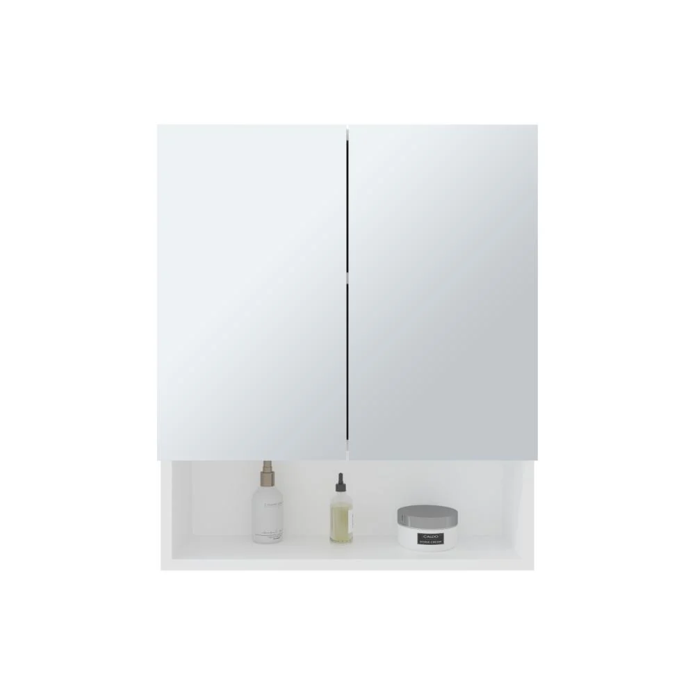 Gabinete de Baño Wanda, Blanco, con dos puertas y tres entrepaños ZF - Imagen 4