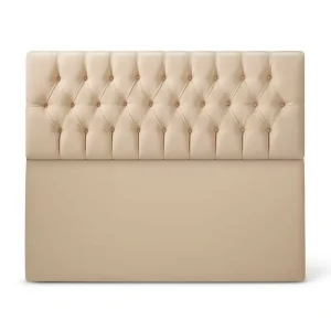 Cabecero King 200x60+55 Rombos Beige Sintetico