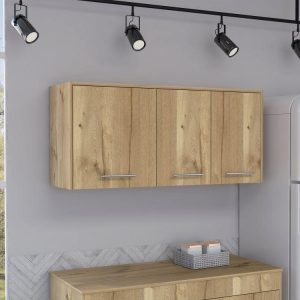 Gabinete Superior Petra, Café claro y Blanco Vainilla