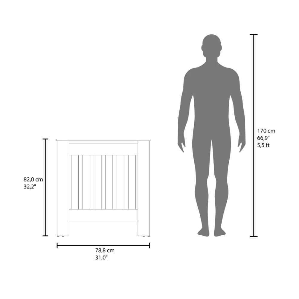 Cubierta para Radiador Linn, Blanco Duqueza, cuenta con espacio para colocar objetos decorativos ZF - Imagen 6