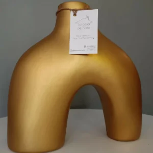 Florero Esencia dorado en cerámica