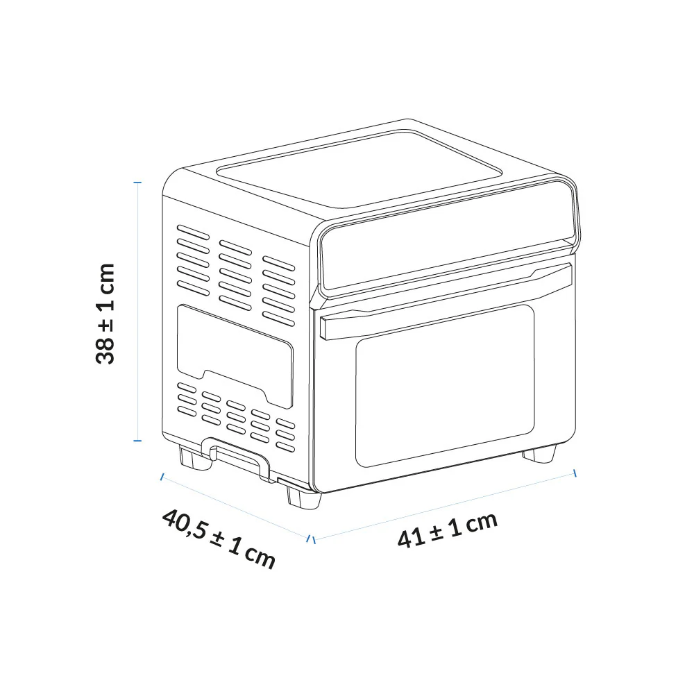 Horno Freidor de Aire con panel Digital 23L Challenger, Color Gris - Imagen 6