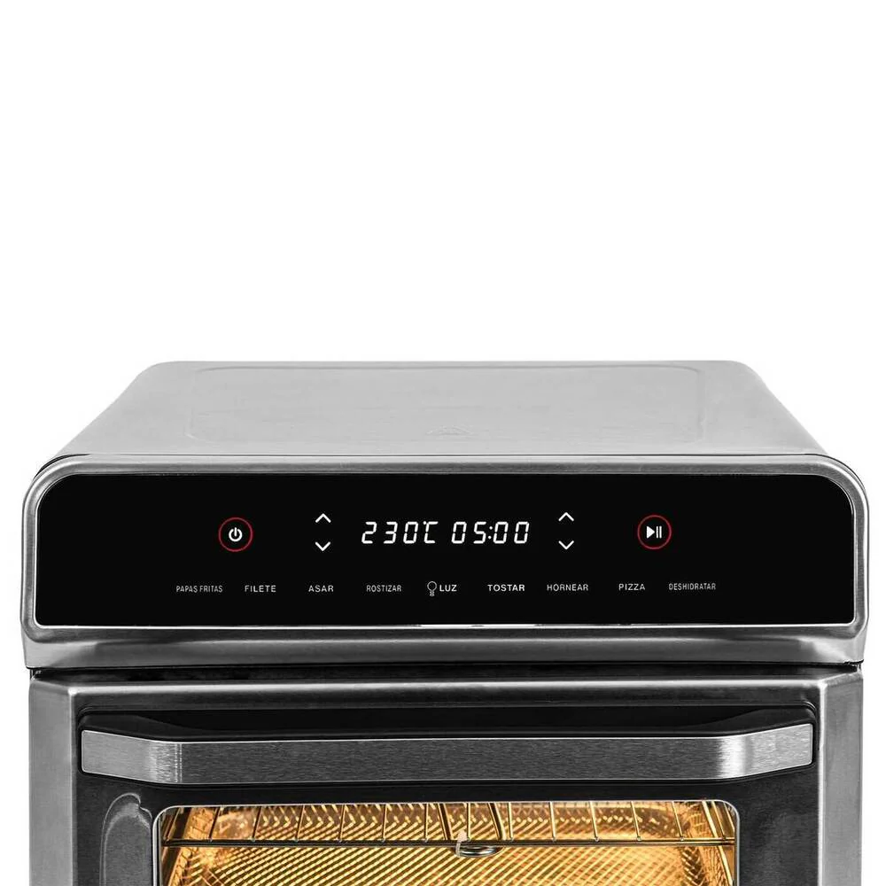 Horno Freidor de Aire con panel Digital 23L Challenger, Color Gris - Imagen 8