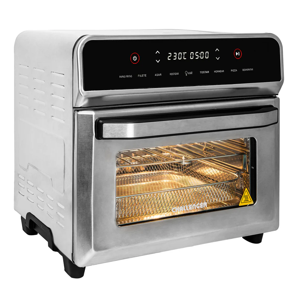 Horno Freidor de Aire con panel Digital 23L Challenger, Color Gris - Imagen 9