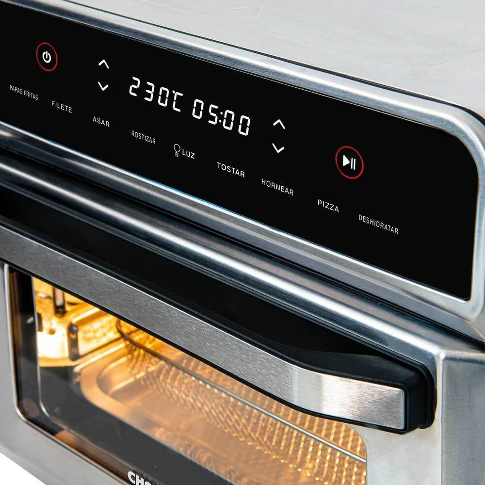 Horno Freidor de Aire con panel Digital 23L Challenger, Color Gris - Imagen 2