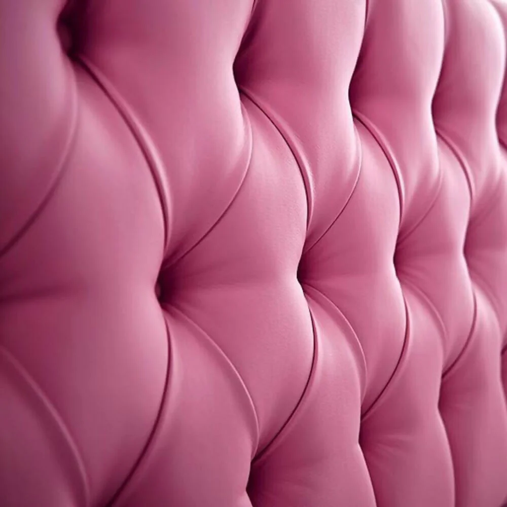 Cabecero Semidoble 120x60+55 Rombos Fucsia Sintetico - Imagen 2