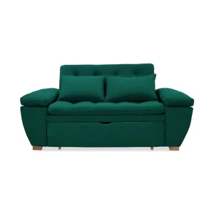 Sofa Cama Multifuncional Magnin Verde Mas Cojines