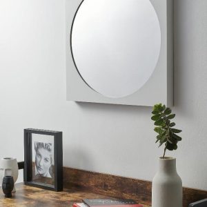 Espejo Montreal - Blanco - 65 x 65 cm.