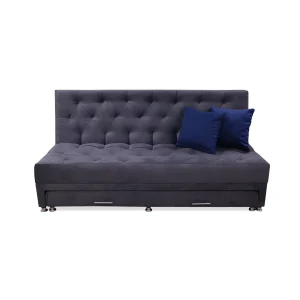 Sofa Cama Rossier Nido Tarima Gris Mas Cojines