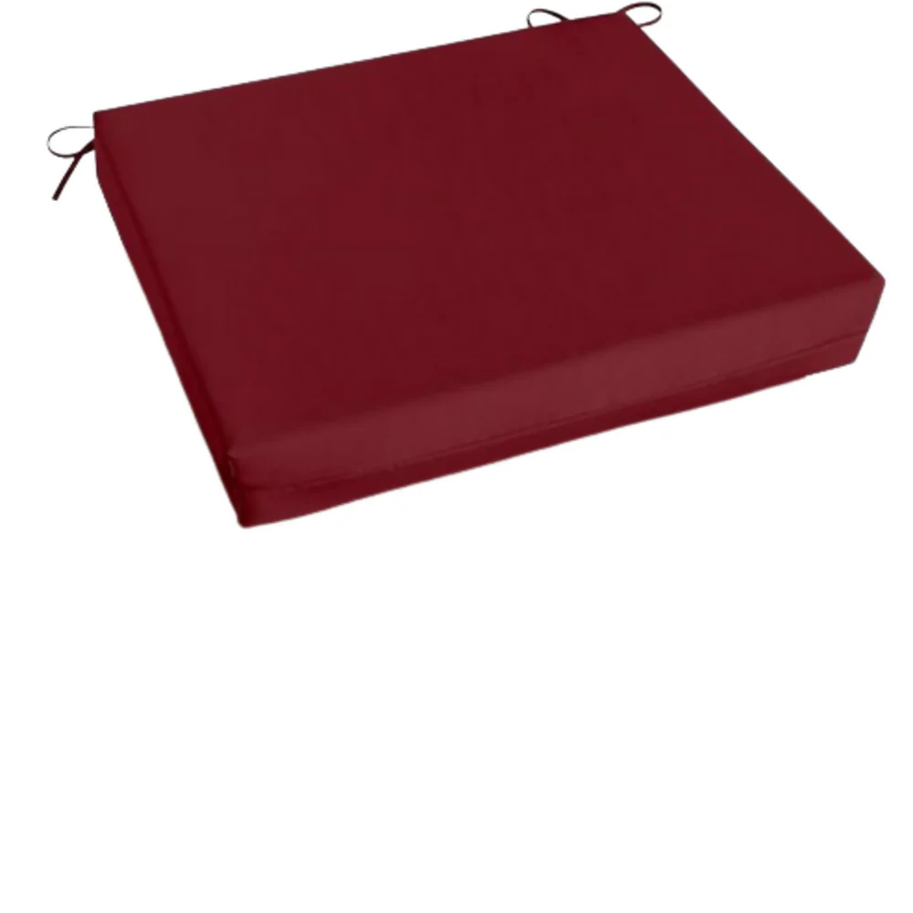 Cojin Cuadrado Para Silla 42x42x5 Vino Tinto x1und