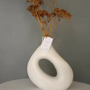 Florero Silvestre blanco en cerámica