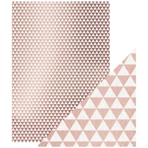 Foiled Kraft Paper Rose Gold Triangles / Papel Metalizado Oro Rosado Triangulos