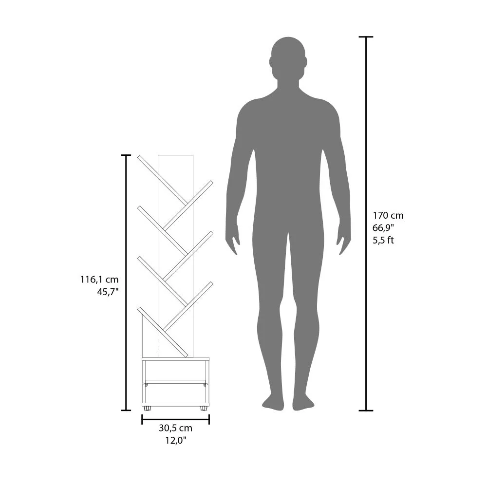 Biblioteca Kings, Fresno Europeo y Wengue, con multiples espacios para ubicar objetos decorativos - Imagen 7