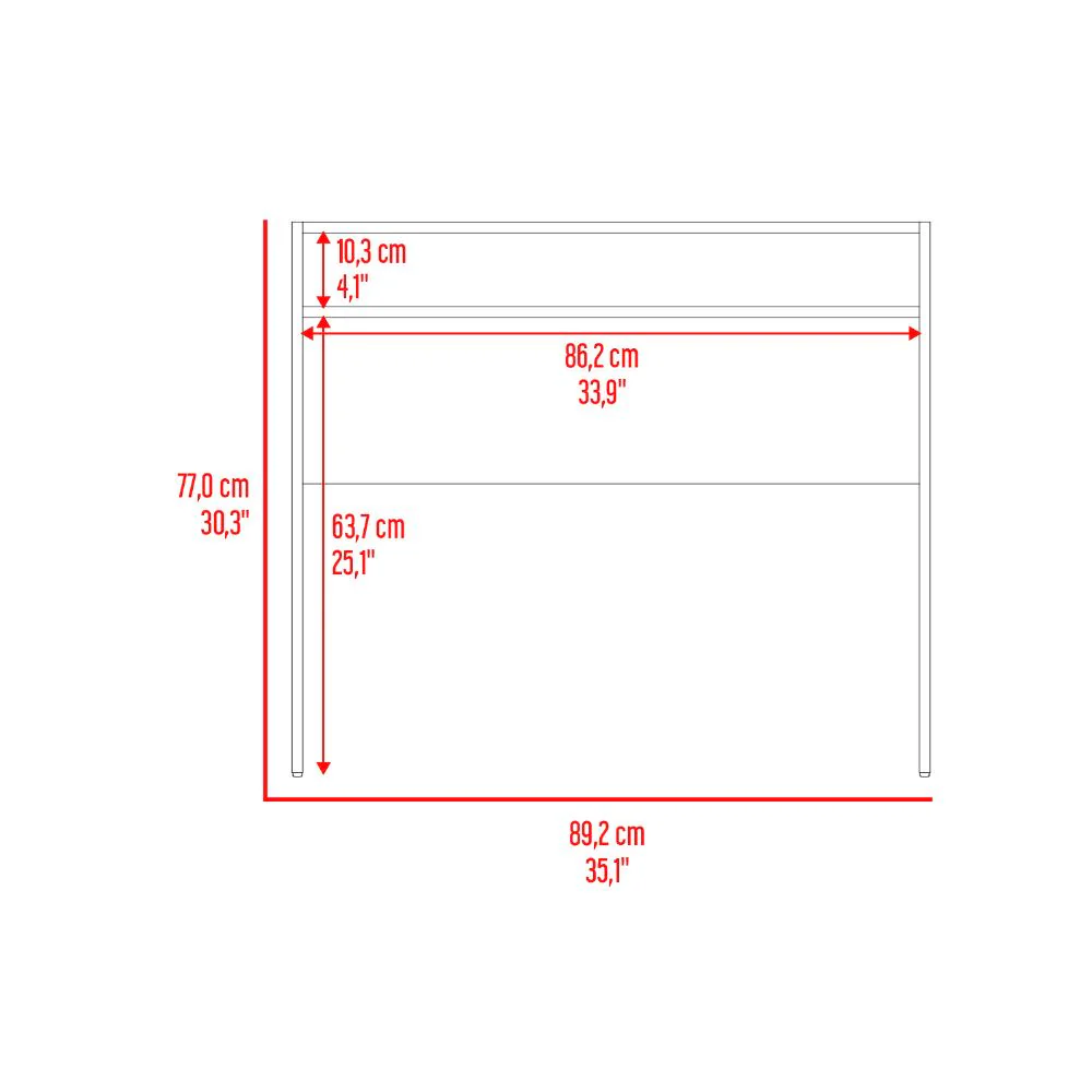 Escritorio Estelar, Blanco Duqueza, cuenta con un entrepaño - Imagen 8