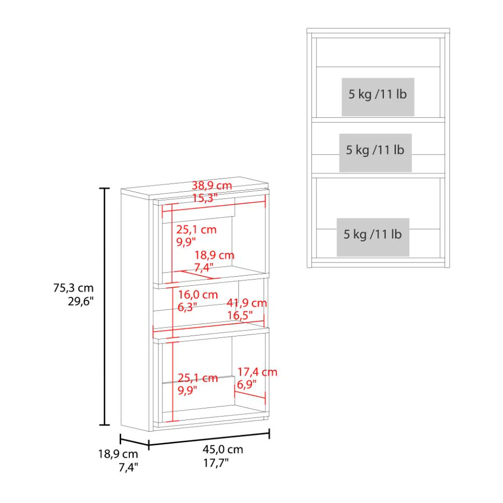 Gabinete de Baño Sensei Eco, Blanco Duqueza y Wengue, con superficies para ubicar objetos - Imagen 7