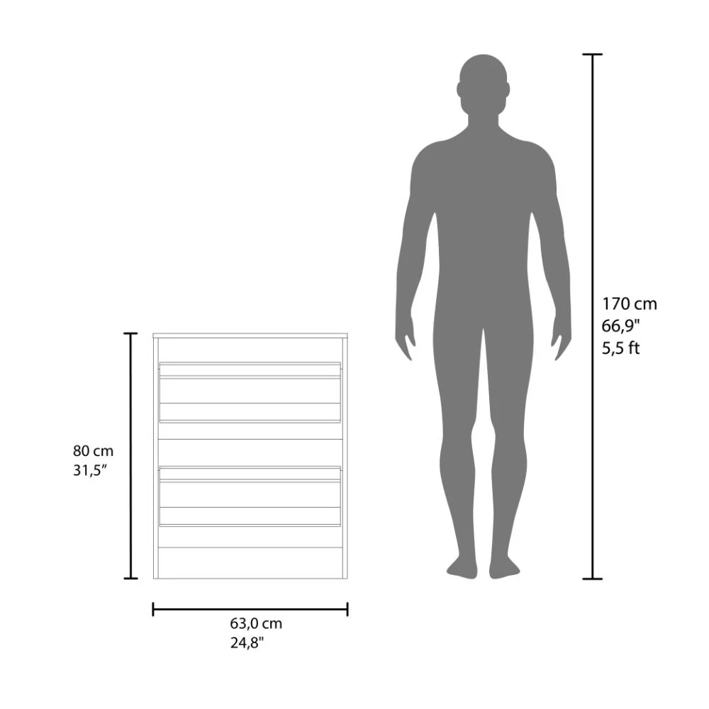 Zapatero Inola, Kronos Wengue, con dos puertas abatibles ZF - Imagen 7