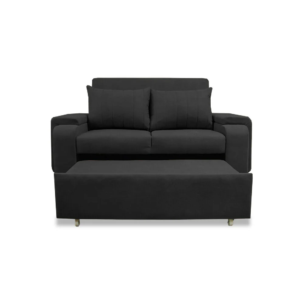 Sofacama Hartmann Multifuncional Carrito Reclinable Negro - Imagen 4