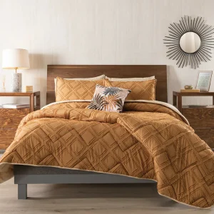 Juego de Edredón Tula Doble Faz para Cama King, Incluye 2 Fundas y 1 Cojín