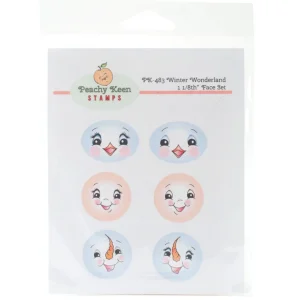 Winter Wonderland Faces Stamps / Sellos de Goma Caras de Invierno