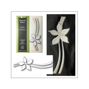 Poinsettia Ribbon Die / Suaje de Corte Flor Nochebuena