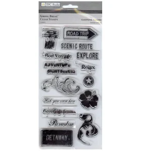 Spring Break Stamps / Sellos de Polímero Primavera