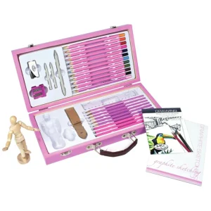 Sketching and Drawing Pink Art Set / Estuche de Dibujo