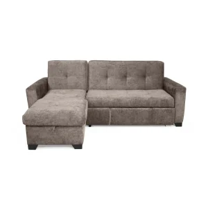Sofa Cama en L Atlas 220x160x92 cm Derecho Taupe