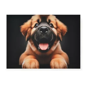 Cuadro Decorativo Cachorro XXL 160x90 cm - Impresion en Tela Poliester